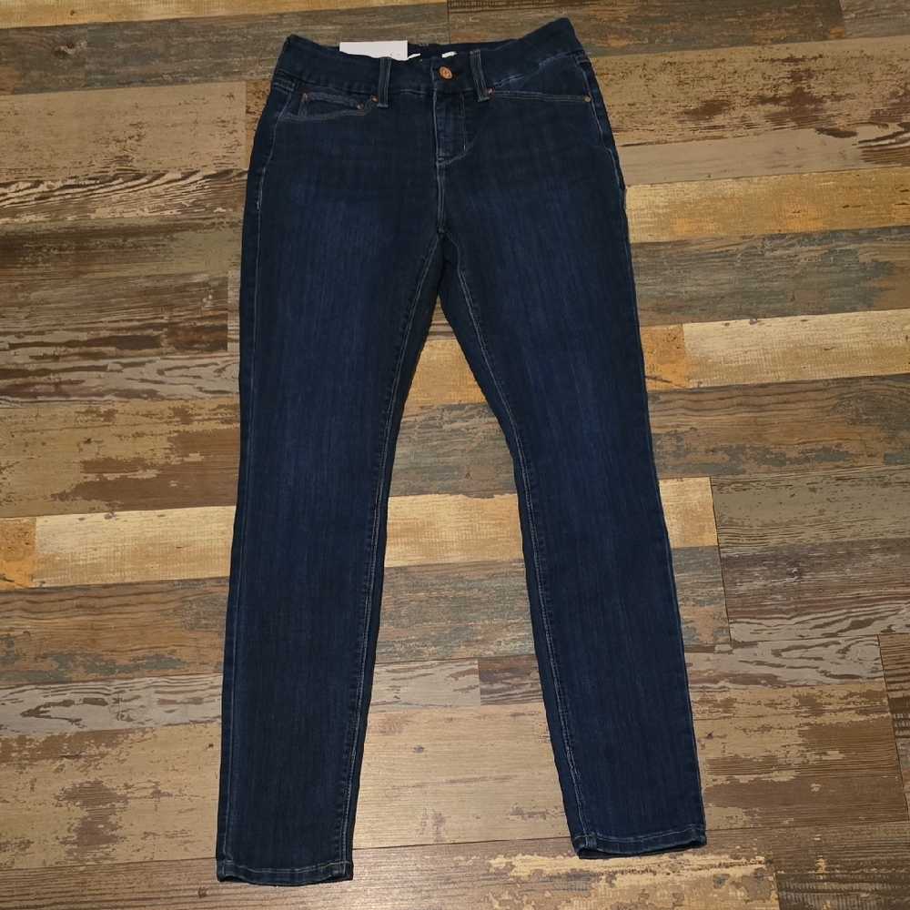 Seven7 Tummyless Skinny Denim Blue Jeans Size 4 Inseam 29 NWT